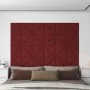Wandpaneele 12 Stück Stoff in Weinrot 30x30 cm 0,54 m² von , Wandverkleidung - Ref: Foro24-343932, Preis: 19,21 €, Rabatt: %