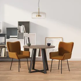 Esszimmerstühle, 2 Stück, braunes Samtgewebe von , Essstühle - Ref: Foro24-344806, Preis: 130,45 €, Rabatt: %