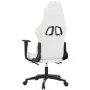 Gaming chair with massage and footrest in white and pink synthetic leather by , Gaming chairs - Ref: Foro24-345530, Price: 12...