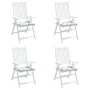 Cojines de silla 4 uds tela estampado de hojas 50x50x3 cm de , Cojines para sillas y sofás - Ref: Foro24-361087, Precio: 31,8...