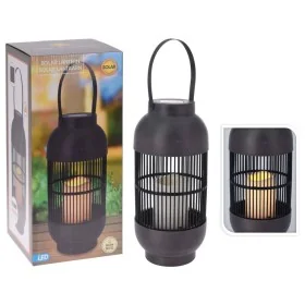 ProGarden Farol solar LED con vela ratán negro de , Iluminación de exterior - Ref: Foro24-436216, Precio: 32,57 €, Descuento: %