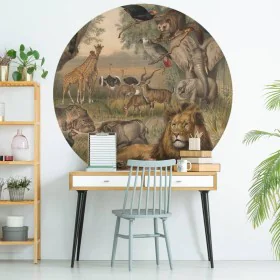 WallArt Círculo de papel pintado Animals of Africa 142,5 cm de , Papel pintado - Ref: Foro24-440366, Precio: 24,33 €, Descuen...