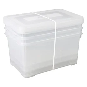 Curver Juego de cajas de almacenamiento Handy transparente 3x50 L de , Cestas para almacenaje - Ref: Foro24-443854, Precio: 7...