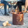 RedFire Chimenea de jardín hecha a mano Kiruna acero color óxido de , Chimeneas - Ref: Foro24-441219, Precio: 91,90 €, Descue...