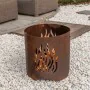 RedFire Chimenea de jardín hecha a mano Kiruna acero color óxido de , Chimeneas - Ref: Foro24-441219, Precio: 91,90 €, Descue...