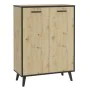 FMD Mueble zapatero 5 compartimentos roble artesanal 68,5x33x93,5 cm de , Zapateros y organizadores de calzado - Ref: Foro24-...