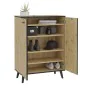 FMD Mueble zapatero 5 compartimentos roble artesanal 68,5x33x93,5 cm de , Zapateros y organizadores de calzado - Ref: Foro24-...