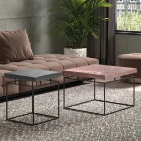 Rousseau Juego de mesas de centro Aron 2 piezas metal gris y óxido de , Mesas de centro - Ref: Foro24-442833, Precio: 219,82 ...