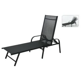 ProGarden Klappbare Sonnenliege schwarz 195x60x45 cm von , Liegen - Ref: Foro24-446772, Preis: 109,44 €, Rabatt: %