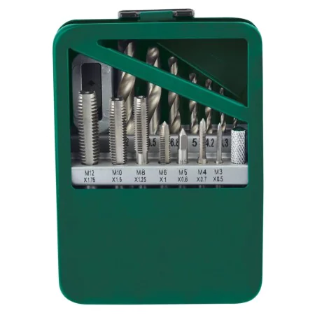 Brüder Mannesmann Juego de terrajas manuales 15 piezas de , Roscas - Ref: Foro24-443695, Precio: 30,63 €, Descuento: %