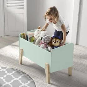 Vipack Kiddy wooden toy box mint green by , Toy chests - Ref: Foro24-442721, Price: 77,55 €, Discount: %