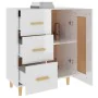 Aparador de madera contrachapada blanco brillante 69,5x34x90 cm de vidaXL, Aparadores - Ref: Foro24-812228, Precio: 92,06 €, ...