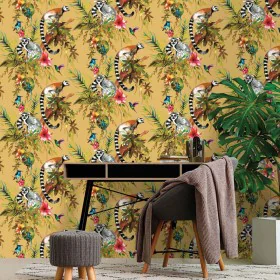 DUTCH WALLCOVERINGS Papel pintado de pared Lemur color ocre de , Papel pintado - Ref: Foro24-442557, Precio: 25,01 €, Descuen...