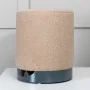 Venture Home Puf Benji felpa beige y negro 35x35x42,5 cm de , Otomanas - Ref: Foro24-444794, Precio: 47,14 €, Descuento: %