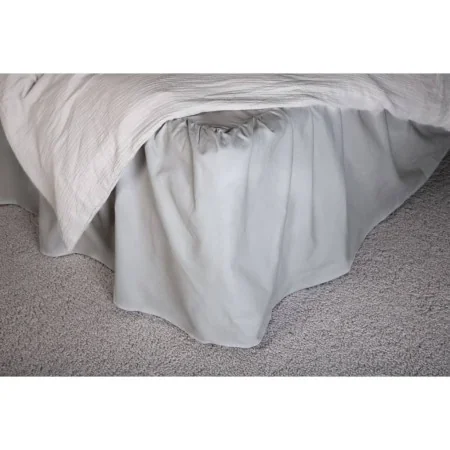 Venture Home Pixy Light Gray Cotton Bed Skirt 200x120 cm by , Canopy covers - Ref: Foro24-444780, Price: 49,92 €, Discount: %