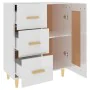 Aparador de madera contrachapada blanco brillante 69,5x34x90 cm de vidaXL, Aparadores - Ref: Foro24-812228, Precio: 92,06 €, ...