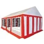 Carpa de jardín de PVC rojo y blanco 4x6 m de , Carpas y cenadores - Ref: Foro24-3056656, Precio: 929,99 €, Descuento: %