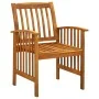 Set comedor de jardín 7 pzas y cojines madera maciza de acacia de , Conjuntos de jardín - Ref: Foro24-3058090, Precio: 820,40...
