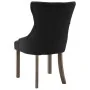 Sillas de comedor 4 unidades tela negra de , Sillas de comedor - Ref: Foro24-3058300, Precio: 611,05 €, Descuento: %