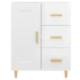 Aparador de madera contrachapada blanco brillante 69,5x34x90 cm de vidaXL, Aparadores - Ref: Foro24-812228, Precio: 92,06 €, ...