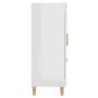 Aparador de madera contrachapada blanco brillante 69,5x34x90 cm de vidaXL, Aparadores - Ref: Foro24-812228, Precio: 92,06 €, ...