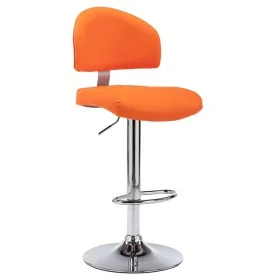 Taburete de cocina de cuero sintético naranja de , Taburetes de cocina - Ref: Foro24-249653, Precio: 84,23 €, Descuento: %