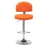 Taburete de cocina de cuero sintético naranja de , Taburetes de cocina - Ref: Foro24-249653, Precio: 84,23 €, Descuento: %
