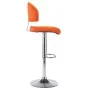 Taburete de cocina de cuero sintético naranja de , Taburetes de cocina - Ref: Foro24-249653, Precio: 84,23 €, Descuento: %