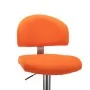 Taburete de cocina de cuero sintético naranja de , Taburetes de cocina - Ref: Foro24-249653, Precio: 84,23 €, Descuento: %