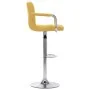 Taburete de barra de cocina de tela amarillo de , Taburetes de cocina - Ref: Foro24-283416, Precio: 83,91 €, Descuento: %