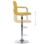 Taburete de barra de cocina de tela amarillo de , Taburetes de cocina - Ref: Foro24-283416, Precio: 83,91 €, Descuento: %