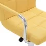 Taburete de barra de cocina de tela amarillo de , Taburetes de cocina - Ref: Foro24-283416, Precio: 83,91 €, Descuento: %