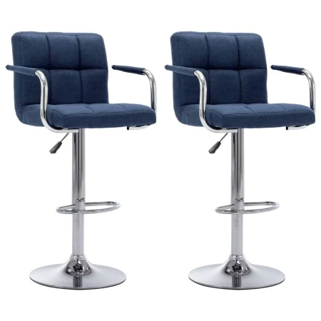 Küchenhocker, 2 Stück, blauer Stoff von , Küchenhocker - Ref: Foro24-283423, Preis: 155,85 €, Rabatt: %