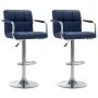 Küchenhocker, 2 Stück, blauer Stoff von , Küchenhocker - Ref: Foro24-283423, Preis: 155,85 €, Rabatt: %