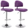 Taburetes de cocina 2 unidades cuero sintético morado de , Taburetes de cocina - Ref: Foro24-249664, Precio: 137,78 €, Descue...