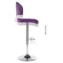 Taburetes de cocina 2 unidades cuero sintético morado de , Taburetes de cocina - Ref: Foro24-249664, Precio: 137,78 €, Descue...