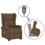Sillón de masaje elevable de tela marrón de , Sillones de masaje eléctricos - Ref: Foro24-289744, Precio: 352,85 €, Descuento: %