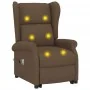 Sillón de masaje elevable de tela marrón de , Sillones de masaje eléctricos - Ref: Foro24-289744, Precio: 352,85 €, Descuento: %