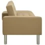 Sofá cama cuero sintético color capuchino de , Sofás - Ref: Foro24-323622, Precio: 321,70 €, Descuento: %