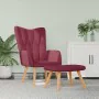 Relax armchair with footrest in burgundy fabric by , Armchairs - Ref: Foro24-327542, Price: 134,79 €, Discount: %