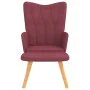 Relax armchair with footrest in burgundy fabric by , Armchairs - Ref: Foro24-327542, Price: 134,79 €, Discount: %