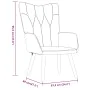 Relax armchair with footrest in burgundy fabric by , Armchairs - Ref: Foro24-327542, Price: 134,79 €, Discount: %