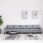 Sofá de 5 plazas tela gris claro de , Sofás - Ref: Foro24-287100, Precio: 572,55 €, Descuento: %