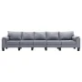Sofá de 5 plazas tela gris claro de , Sofás - Ref: Foro24-287100, Precio: 572,55 €, Descuento: %
