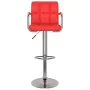 Kitchen stools 2 units synthetic leather red by , Kitchen stools - Ref: Foro24-334595, Price: 146,51 €, Discount: %