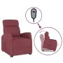 Sillón elevable tela rojo tinto de , Sillones - Ref: Foro24-329608, Precio: 290,17 €, Descuento: %