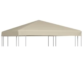 Gazebo canopy 310 g/m² 3x3 m beige by , Covers for tents and gazebos - Ref: Foro24-44778, Price: 105,14 €, Discount: %
