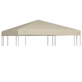 Toldo de cenador 310 g/m² 3x3 m beige de , Cubiertas para carpas y cenadores - Ref: Foro24-44778, Precio: 105,14 €, Descuento: %