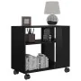 Beistelltisch aus glänzendem schwarzen Sperrholz 70x35x55 cm von , Seitentische - Ref: Foro24-802127, Preis: 45,41 €, Rabatt: %