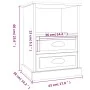 Mesita de noche blanca 43x36x60 cm de , Mesitas de noche - Ref: Foro24-816328, Precio: 64,65 €, Descuento: %